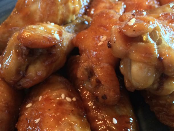 Garlic, Ginger and Wings....Oh MY! These wings are very flavorful and I have intentionally not used any measurements. This one is about how you are feeling on the day you make it. These flavors balance so well you likely can't go wrong.