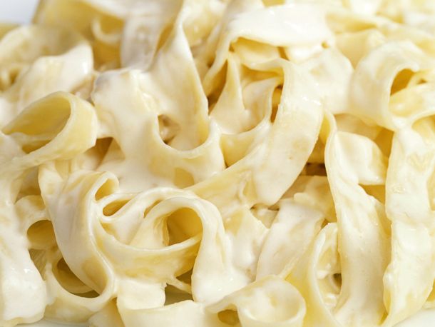 The Best Fettuccine Alfredo but only if you serve it right away. For the best results warm the bowls before serving the Fettuccine Alfredo.