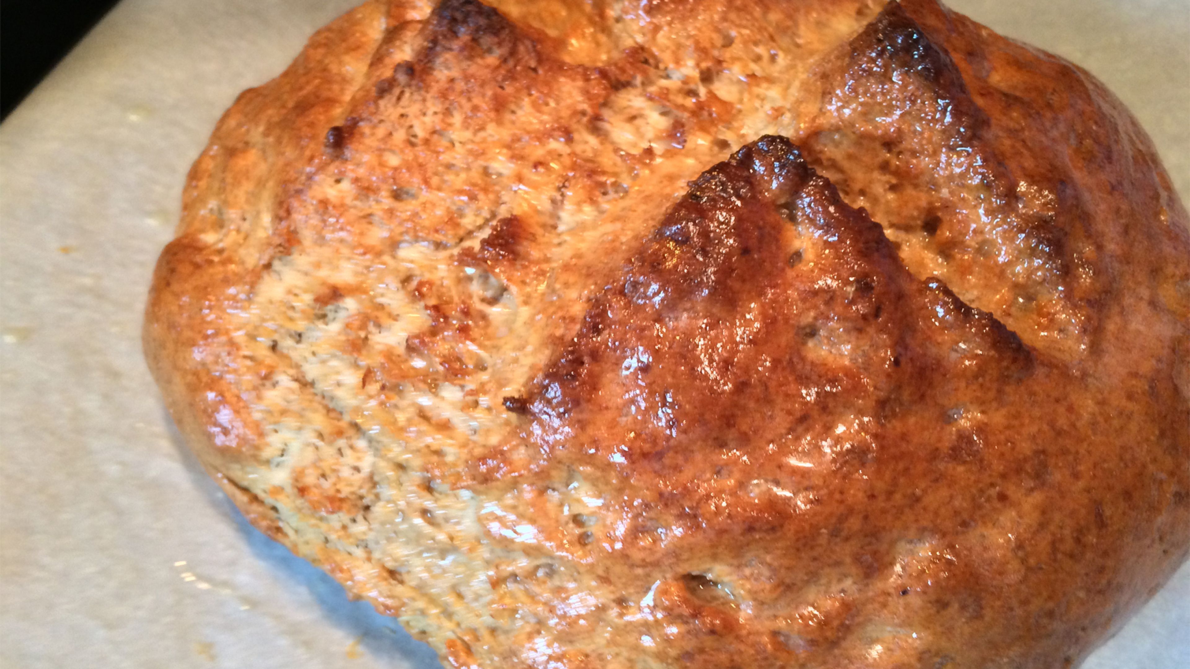 Dutch Oven Soda Bread - Soda Bread too good not to make today! This bread is the perfect companion for an open faced corned beef sandwich